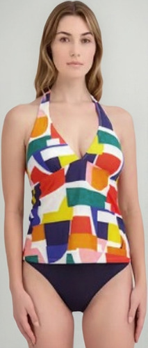 Traje De Baño 2pz Multicolor Nautica Mujer