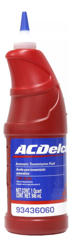 Aceite Transmision Automatica Dexron Ill 946 Ml 1pz 93436060