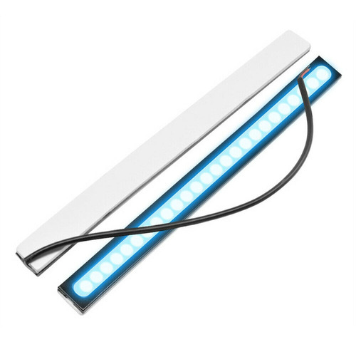 Mini Barra Led Azul Frío Universal 7w Carro Moto El Par