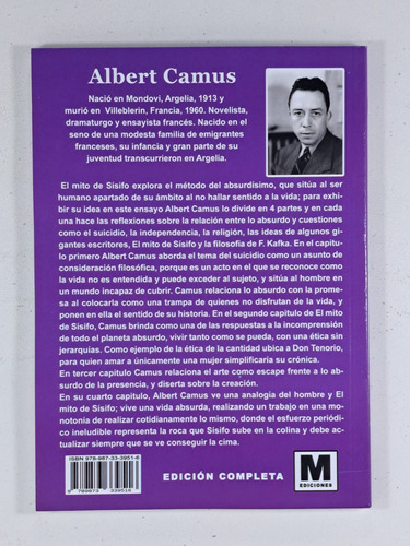 El Mito De Sisifo - Albert Camus - Libro Nuevo