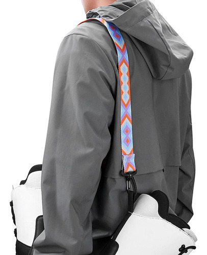 2 Ski Snowboard Boot Carrier Correa Up Violeta Y Azul