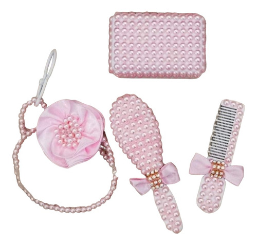 Kit Higiene Bebe Personalizado Con Perlas- Color A Eleccion