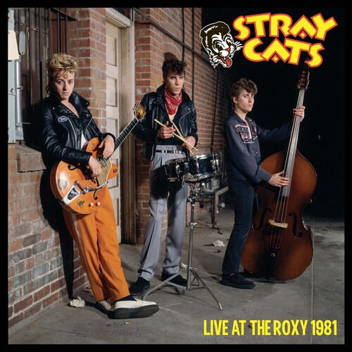 Stray Cats Live At The Roxy 1981 - Lp Splatter Dorado/negro