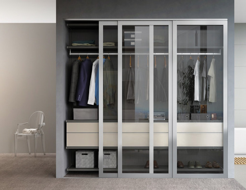 Imagen 4 de 5 de Confeccion E Instalacion De Closet En Aluminio Y Cristal/esp