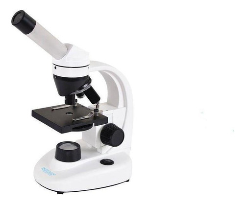 Microscópio Monocular Aumento 40-640x Led 1w Kit De Lâminas