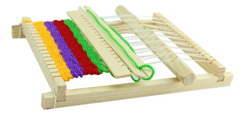 Para De Telar De Madera, Telar De Telar De Tejido Con 2
