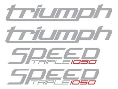 Kit Emblema Adesivo Compatível 1050 Speed Triple Tpst105006 Cor Triumph 1050 Speed Triple