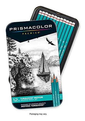 Prismacolor 24192 Premier - Lápices De Grafito Turquesa (12