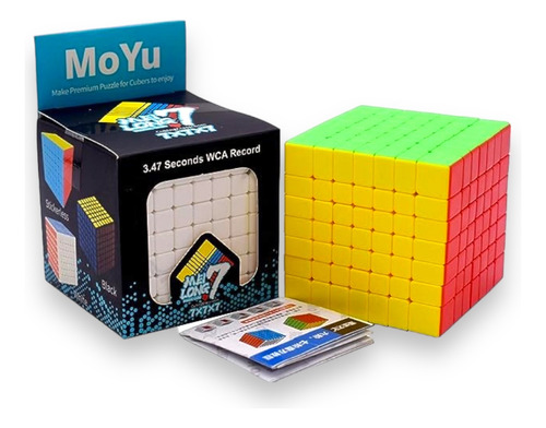 Cubo Rubik 7x7 Moyu Meilong Stickerless Cubo De Velocidad
