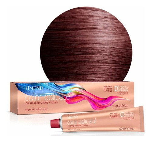 Coloración Amend Vegana 4.66 Cast Med Vermint Delicate 50g Tono Sin tono