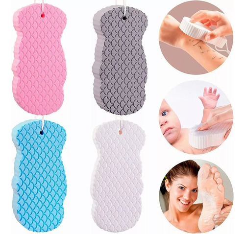 4pzs Esponja De Exfoliante Supersuave Accesorios De Baño Color Con 4 colores