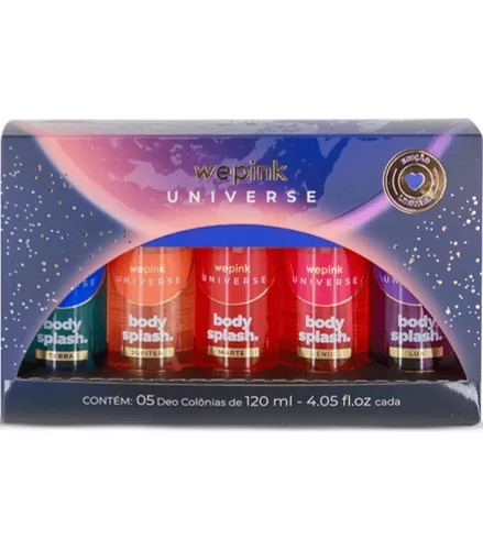 Kit Body Splash Universe Wepink Edição Limitada C/ 5 Virginia Fonseca