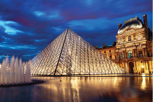Rompecabezas 1000 P Glow Tomax Louvre Pyramid Paris 100-345