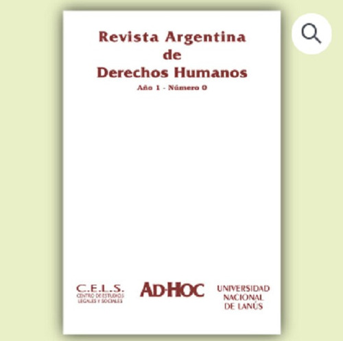 Revista Argentina De Derechos Humanos Año 1 - Nº 0