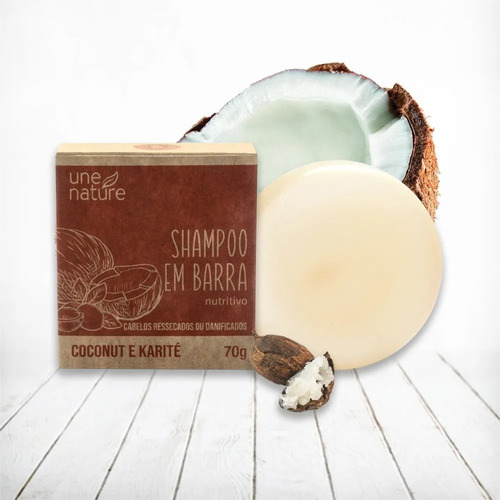 Shampoo Em Barra Sólido Coconut 70g - Arte Dos Aromas