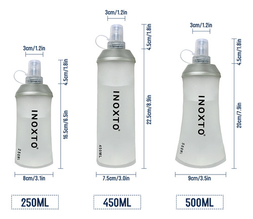 Bolsa De Agua Deportiva Blanda Portátil De 250 Ml Para Activ
