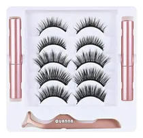 Comprar Kit De Pestañas Magnéticas 3d Quanna 5 Juegos De Pestañas Postizas Reutilizables Reforzadas Con Dos Delineadores De Ojo Y Pinza Maquillaje Duradero Resistente Alta Calidad Fácil De Usar Efecto Natural