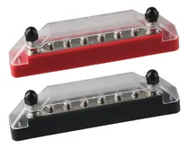 Comprar 6 Terminal Tornillo 8 Bloque Circuito Tierra Roja Kit Barra
