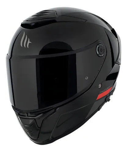 Casco Mt Helmets Thunder 4sv Exeo B5 Negro/ Rojo Para Moto Color Negro Tamaño Del Casco S (55-56 Cm)