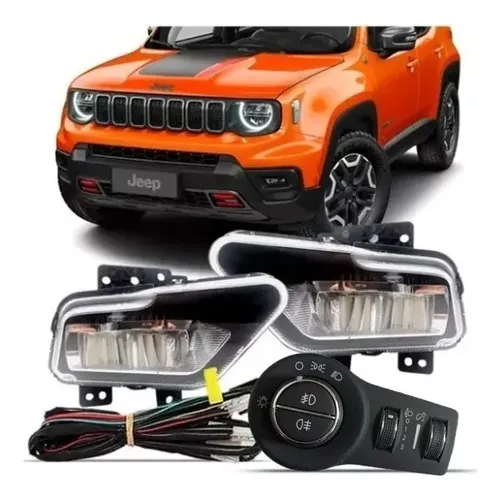 Kit Farol De Milha Full Led Jeep Renegade 2022 2023 Original Menor preço em Kit Farol De Milha Full Led Jeep Renegade 2022 2023 Original
