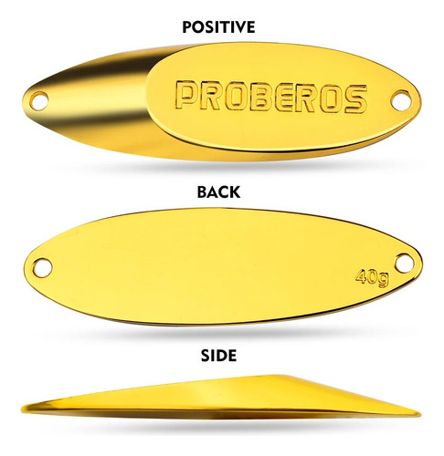 Chispa Señuelos Pesca Azul - Plateado - Amarillo 7cm 32g