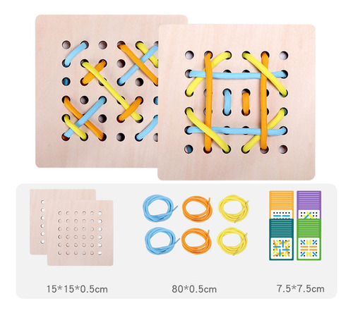 Juguetes Para Enhebrar Cuerda, Juego De Enhebrado, Juguete