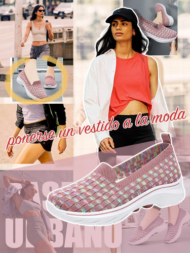 Tenis Dama A Cuadros Zapatos Para Mujer Malla Transpirable