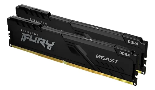 Memória RAM Kingston Fury Beast 16 GB (2x8 GB) DDR4 3200 MHz KF432C16BBK2