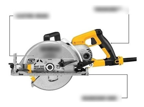 Sierra Circular Dewalt De 7-1/4 Pulgadas, 15 Amp, (dws535b)