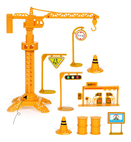 Set De Juego Para Vehículos De Construcción G Kids Tower Cra