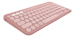 Teclado Logitech Pebble Keys 2 K380s Inalambrico Bluetooth Color del teclado Rosado Idioma Español