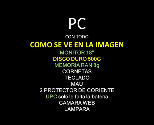 Imagen 2 de 4 de Super Computadora 500g Y 8 De Ram + Ante Tp-lin