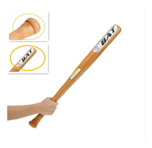 Bate De Béisbol Sóftbol De Madera De 72cm Infantil-juvenil 