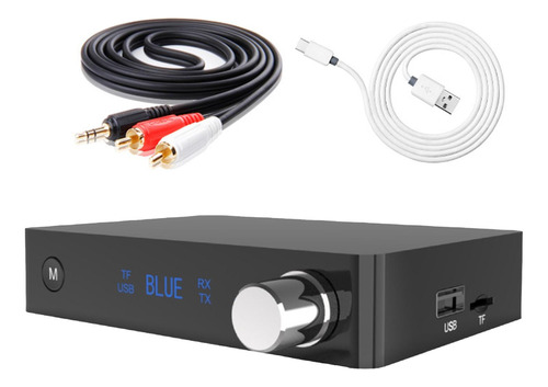 Receptor De Transmisor De Audio 2 En 1 De Baja Tipo C+rca