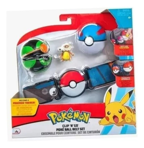 Pokemon Poke Ball Set De Cinturon Bola Verde 95283 Srj