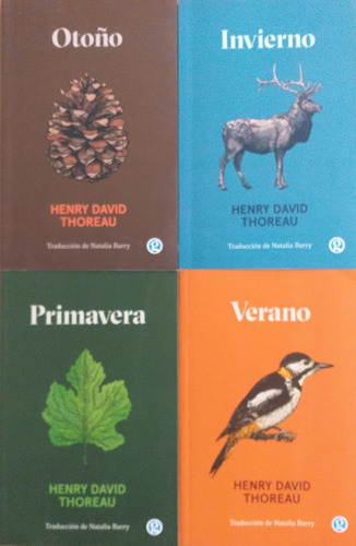 4 Libros Thoreau Primavera Otoño Verano Invierno - Godot