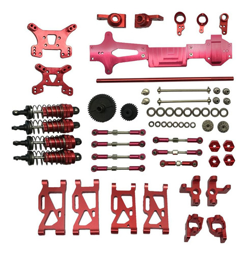 . Wltoys 144001 Rc Car Upgrade Metal Kit Piezas Brazos Rojo