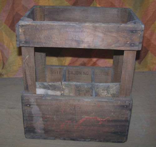 Cajon Madera Cocacola Botellas Fanta (Usado)