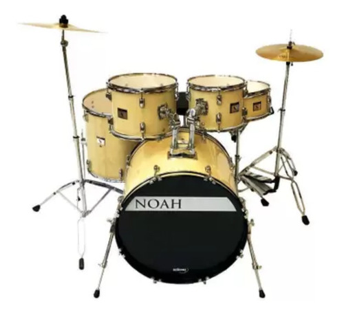 Bateria Noah Sc5 22 Poplar Wood Natural C/ Pratos