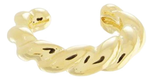 Piercing Fake Mirabella Bañado En Oro Diseño Croissant