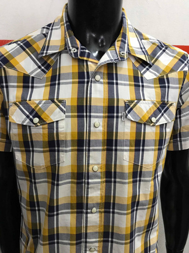 Camisa Western Levis Strauss Manga Corta Talle M