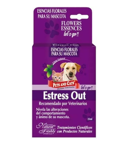 Estress Out Gotas Para Viajes,estres Gatos, Perros Natural F