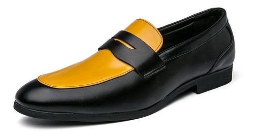 Hombre Cuero Imitado Zapatos Vestir 38-48 Negro Rojo Amarill