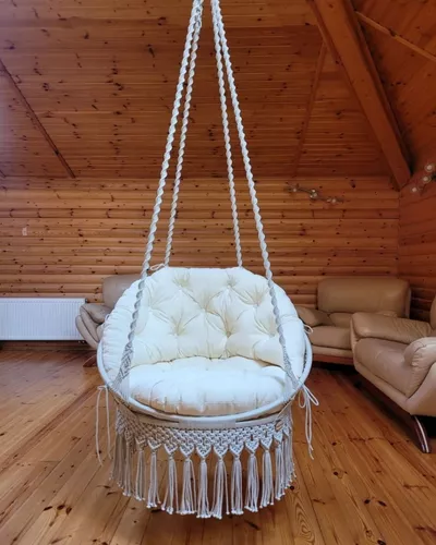 Silla Colgante-silla Huevo -silla Nido -macrame Silla Rattan