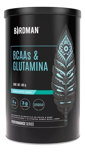 Suplemento Fitness Birdman Bcaas Y Glutamina Mora Limón 405g