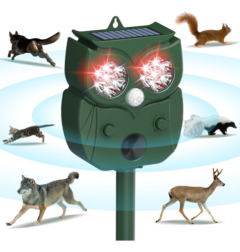 Repelente Ultrasónico De Animales 360° Para Exteriores