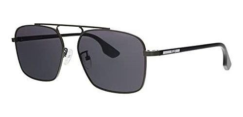 Lentes De Sol - Alexander Mcqueen Mq 0094 S- 001 Ruthenium-g