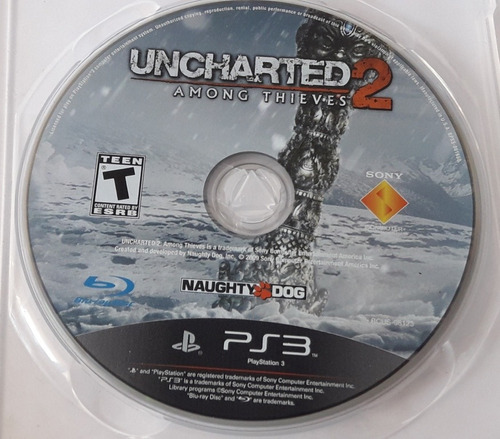 Uncharted 2  Playstation 3 Ps3 (solo Disco) Español