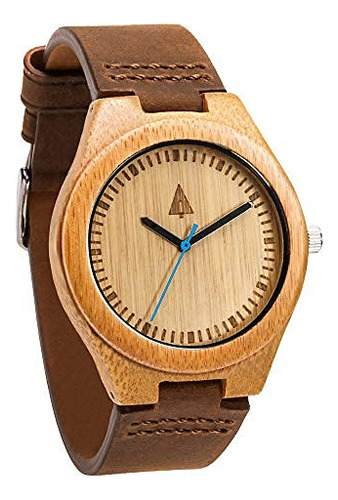 Reloj De Bambu De Madera Treehut Para Hombre Con Correa De C