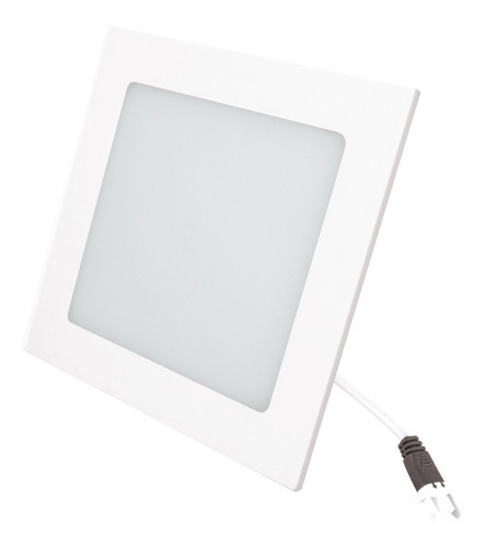 Luminario Led Empotrable Led Eco 18 W Luz Calida 2700k* Color Blanco